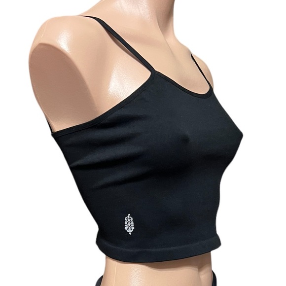 Free People Movement Strappy Back Tighten Up Tank Top XS/S Black NWOT - Picture 3 of 6